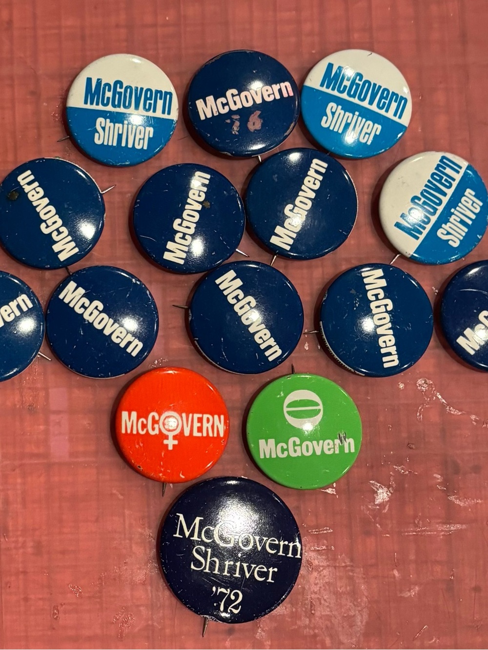 Lot Of 15 McGovern Pins